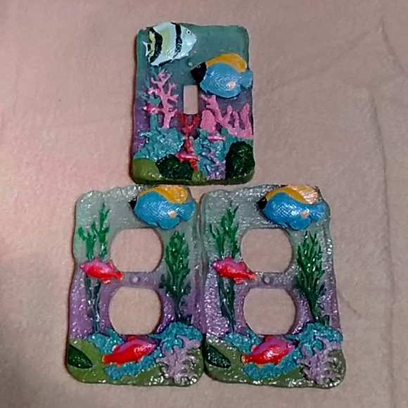 Other Nautical Fish In The Sea Plug Light Switch Covers Poshmark